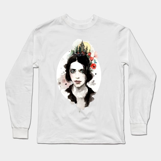 Brian Molko Long Sleeve T-Shirt by TatianaBS